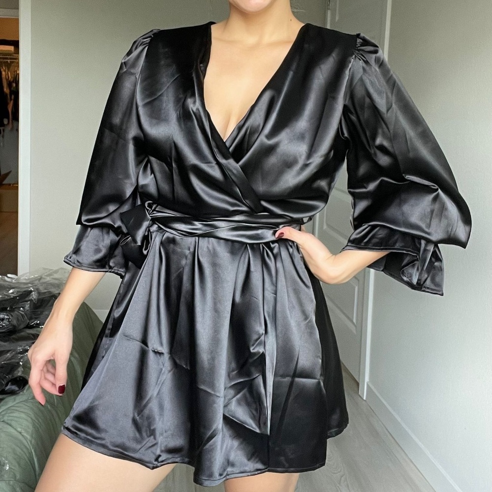 NEW Satin Robes with Sleeve Details
